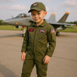 Load image into Gallery viewer, Youth Top Gun Flight Suit Combo
