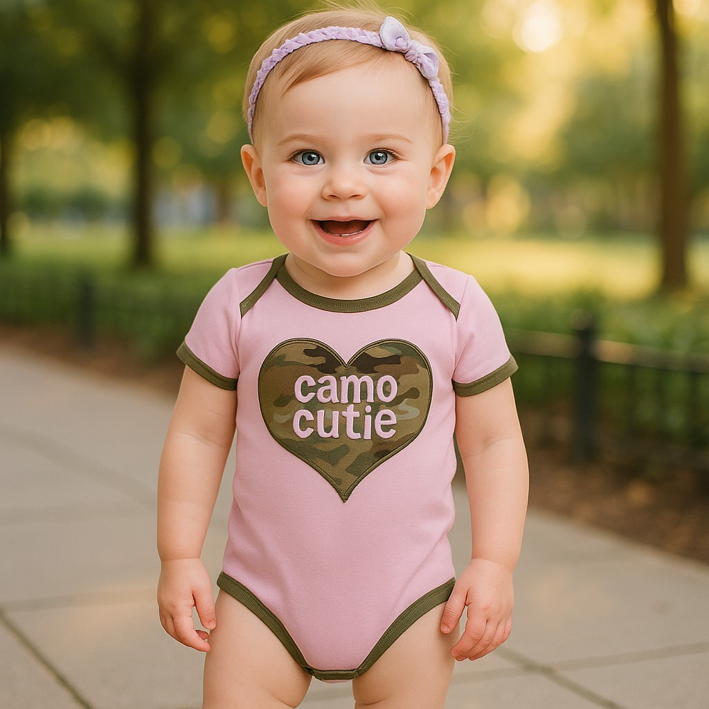 Baby Multicam Camo Cutie Bodysuit Baby Multicam Camo Cutie Bodysuit