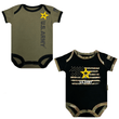 Load image into Gallery viewer, 2pk Army Baby Bodysuits