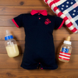 Load image into Gallery viewer, Marine Boys Baby Romper