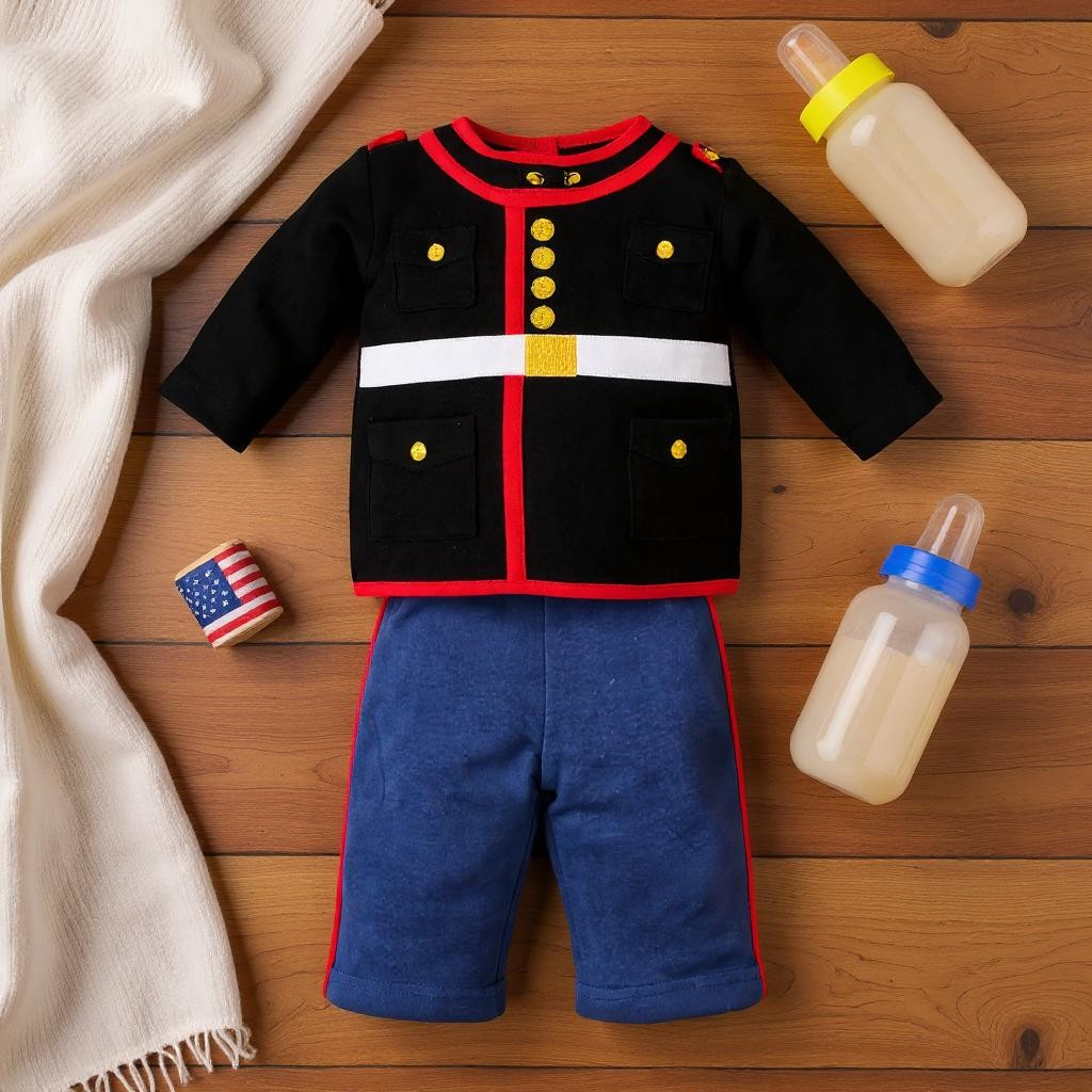 Licensed Marine Baby Dress Blues