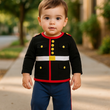 Load image into Gallery viewer, Marine Baby Dress Blues