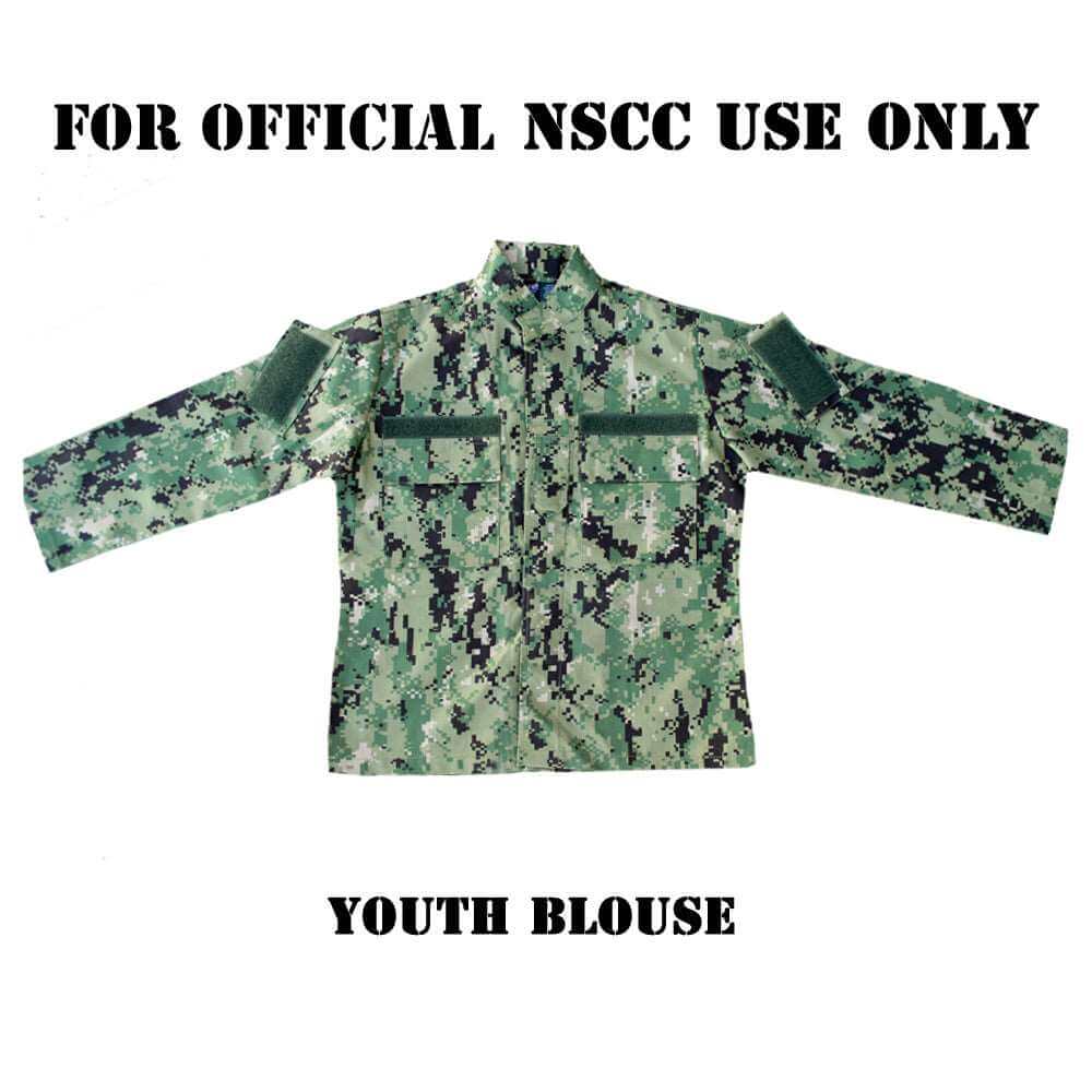 Sea Cadet Youth Uniform Blouse for official NSCC use, featuring a camouflage pattern and pocket details, focusing on the Trouser.