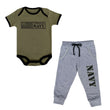 Load image into Gallery viewer, Navy Baby Set
