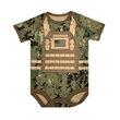 Load image into Gallery viewer, Navy NWU Flak Jacket Baby Bodysuit
