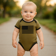 Load image into Gallery viewer, American Flag Baby Bodysuit