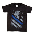 Load image into Gallery viewer, Youth Thin Blue Line Spartan T Shirt