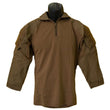 Load image into Gallery viewer, Youth Coyote Overwatch tactical shirt with 1/4 zip collar and multi-compartment pockets for comfort and durability.