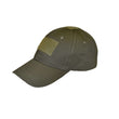 Load image into Gallery viewer, OD green tactical cap with a Velcro patch for customization and adjustable fit.