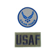 Load image into Gallery viewer, U.S. Air Force embroidered patches featuring USAF text and emblem, suitable for flight suits.