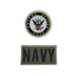 Load image into Gallery viewer, U.S. Navy patch and name tag set for youth flight suits, featuring embroidered eagle and 'NAVY' text.