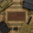Load image into Gallery viewer, Reverse Embroidered Spice Brown and Tan United States Flag Patch