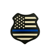 Load image into Gallery viewer, Thin Blue Line Shield Patch