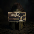 Load image into Gallery viewer, Laser Cut Multicam Spartan American Flag Patch