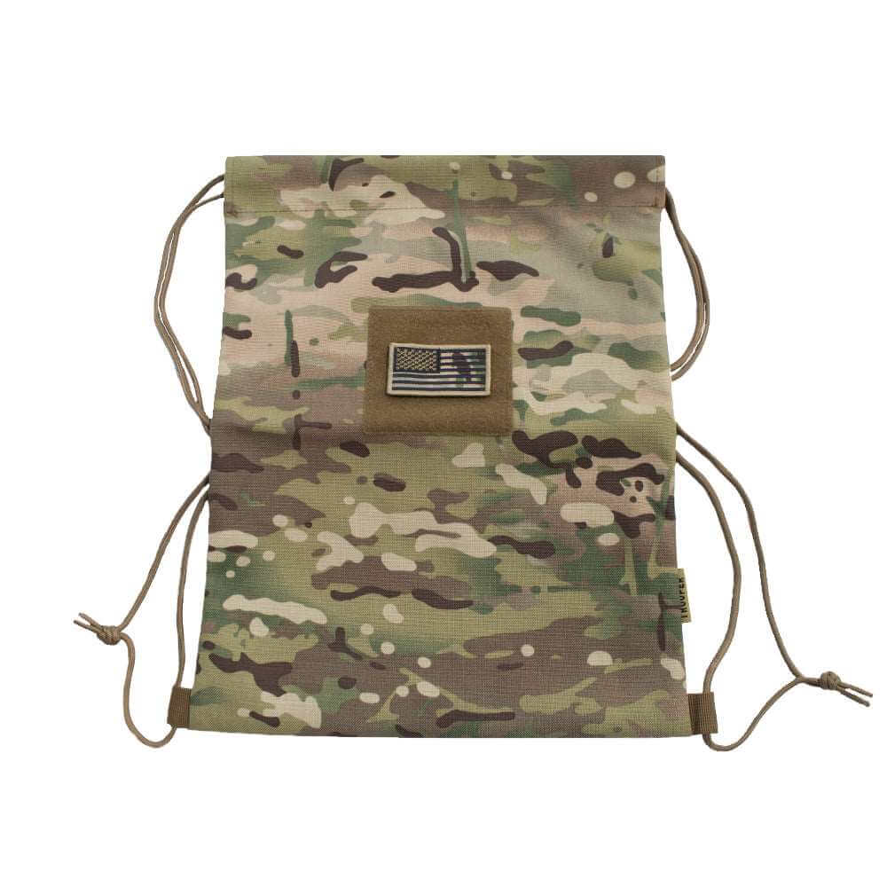 【COLOR iN ID】army string backpack 9822MulticamDrawstringBagflat-