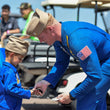 Load image into Gallery viewer, Licensed Blue Angels Youth Flight Suit w Garrison Cap