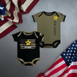 Load image into Gallery viewer, 2pk Army Bodysuits