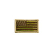 Load image into Gallery viewer, Embroidered American flag patch for military uniforms, featuring green and brown colors on a tan background.