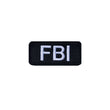 Load image into Gallery viewer, Black FBI patch with white lettering, perfect for tactical uniforms and youth costume accessories.