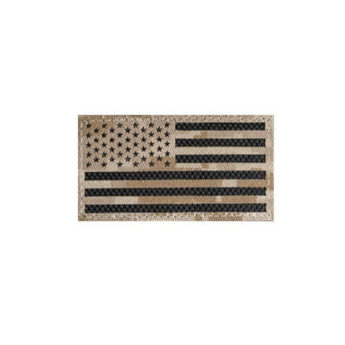 Laser Cut Desert MARPAT American Flag Patch with intricate details, measuring 2.75' x 1.5' for uniforms and packs.
