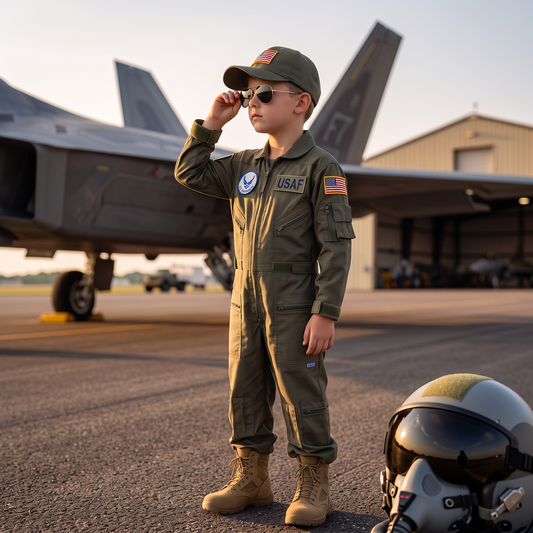 Youth Air Force Flight Suit Combo