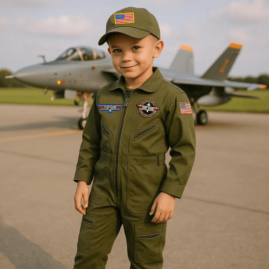 Youth Top Gun Flight Suit Combo
