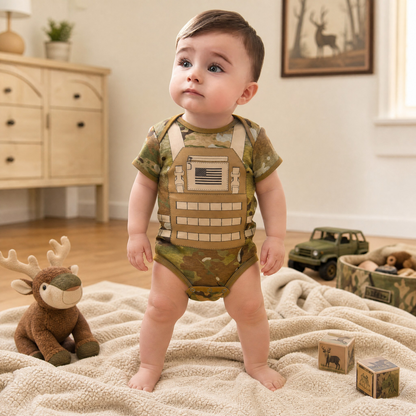 Multicam Flak Jacket Baby Bodysuit