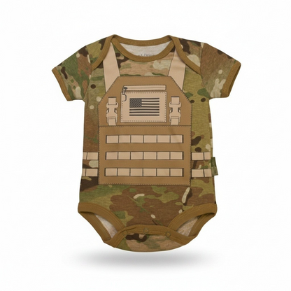 Multicam Flak Jacket Baby Bodysuit