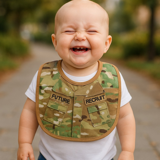 Multicam Uniform Baby Bib