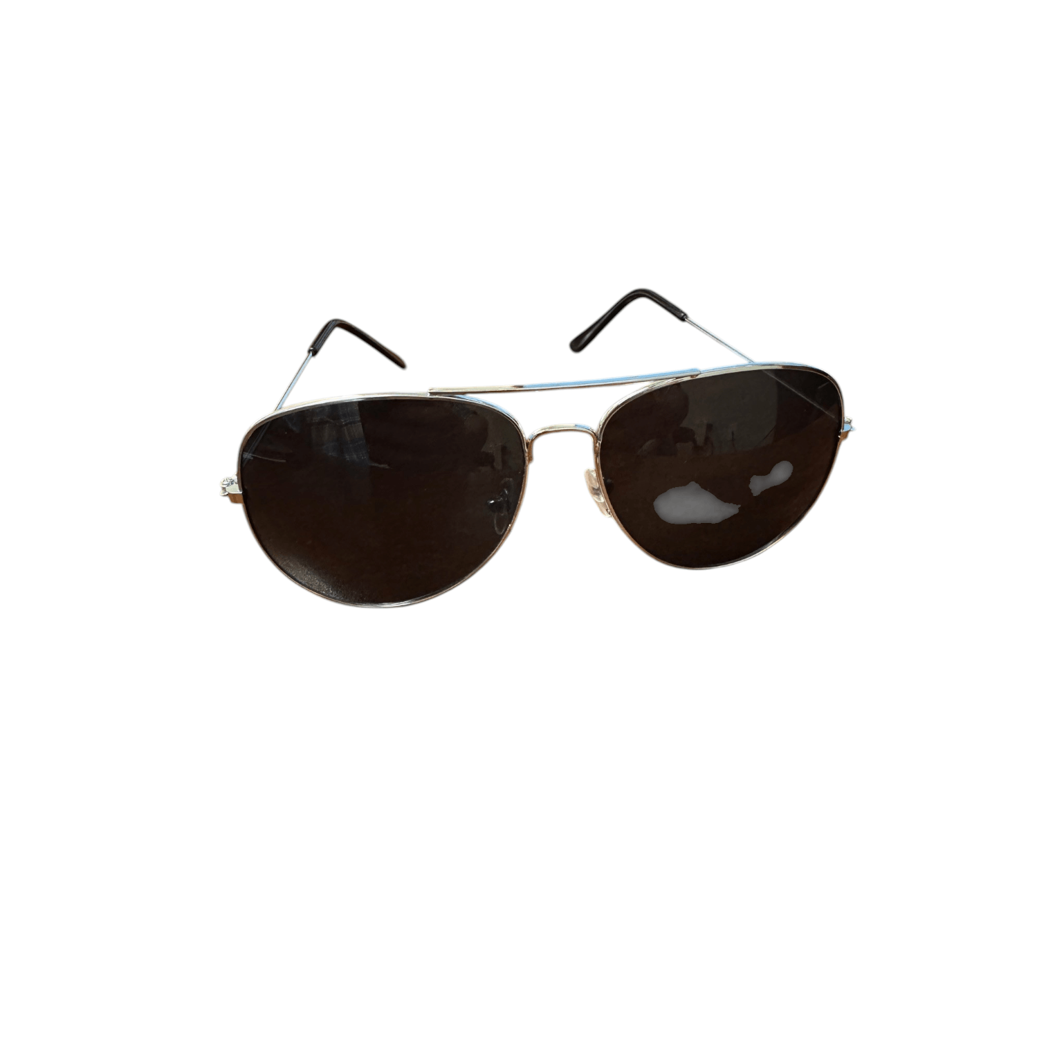 youth aviator glasses with silver rim and dark lenses, perfect accessory for a flight suit.