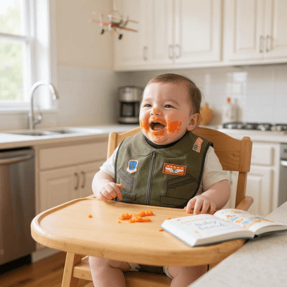 Flight Suit Uniform Baby Bib