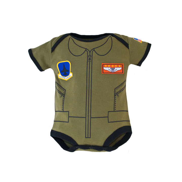 Flight Suit Baby Bodysuit