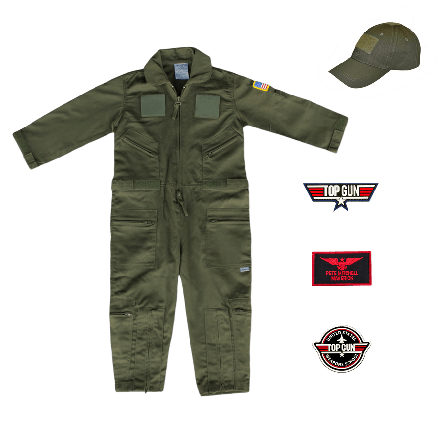 Youth Top Gun Flight Suit Combo