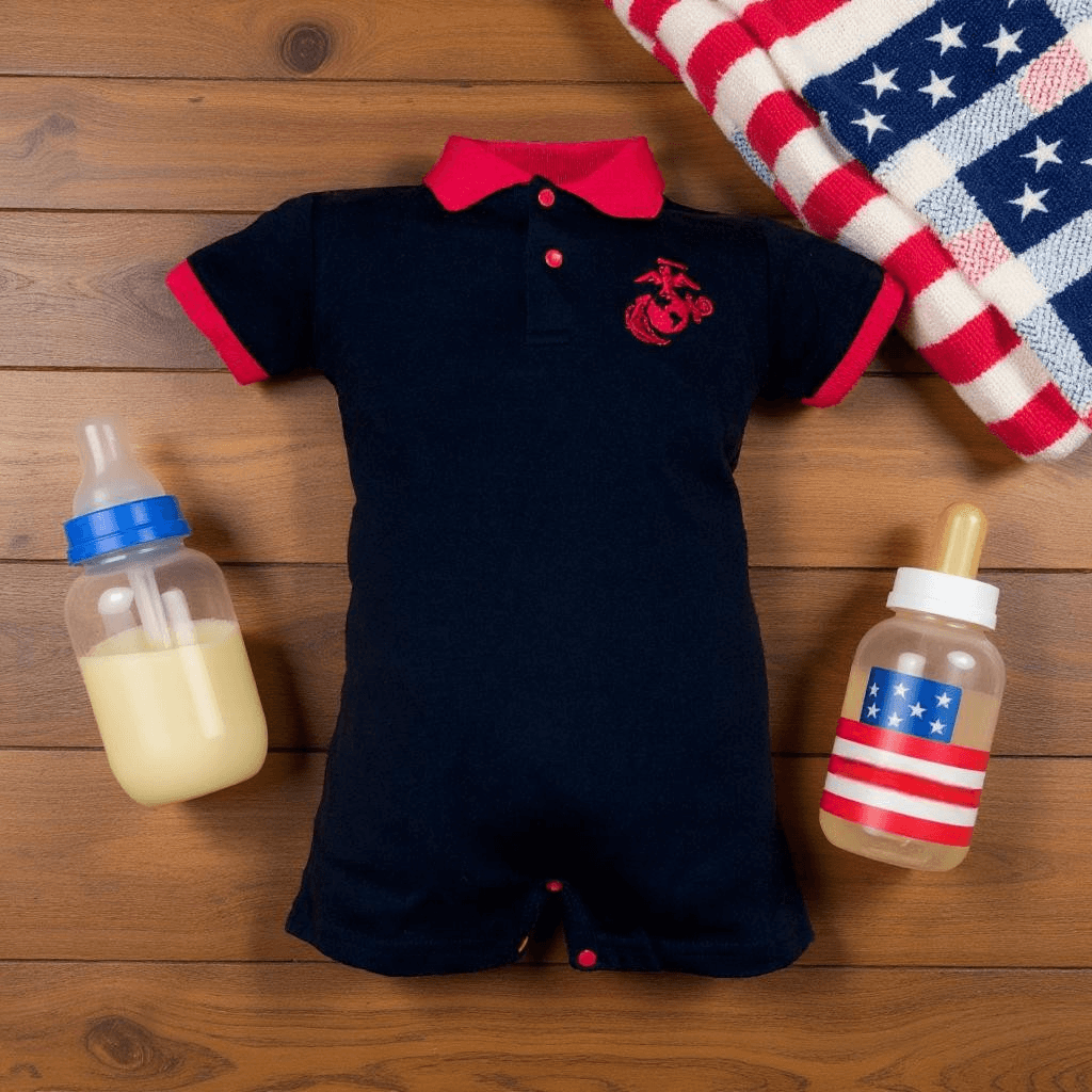 Marine Boys Baby Romper