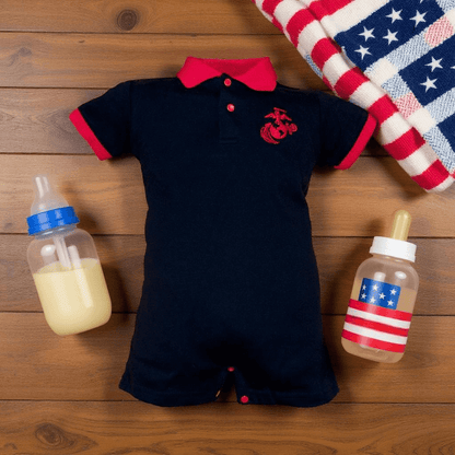Marine Boys Baby Romper