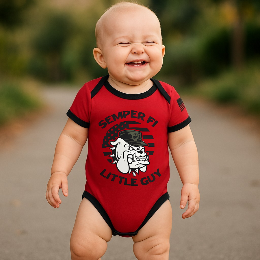 Semper Fi Little Guy Baby Bodysuit