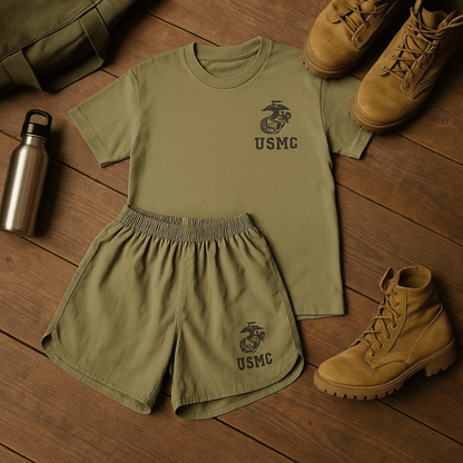 Youth Marine PT Short Set