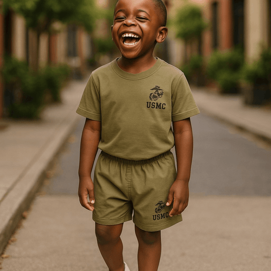 Youth Marine PT Short Set