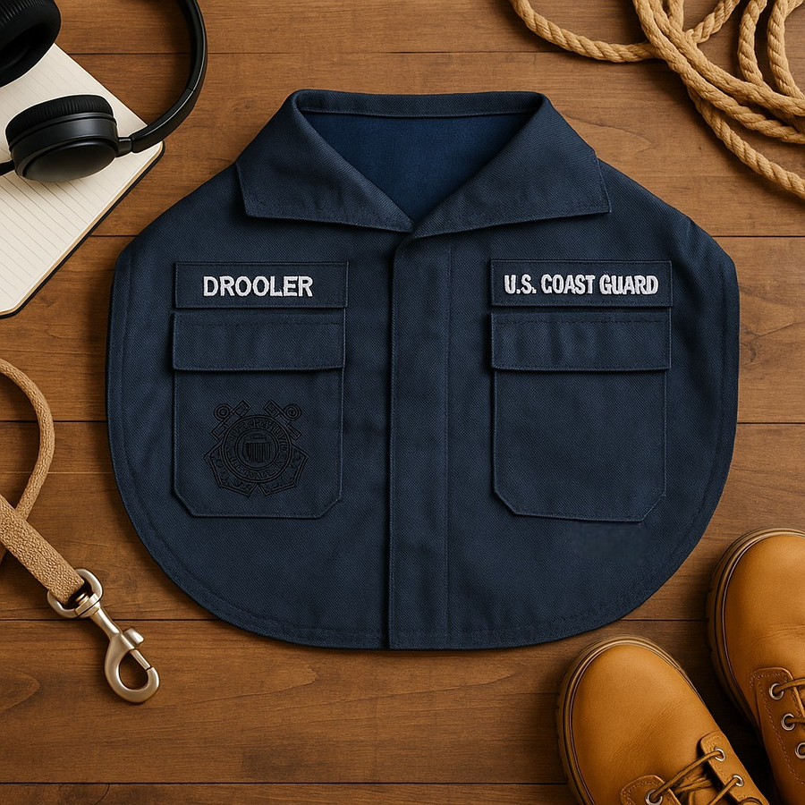 Coast Guard Baby "Drooler" Bib