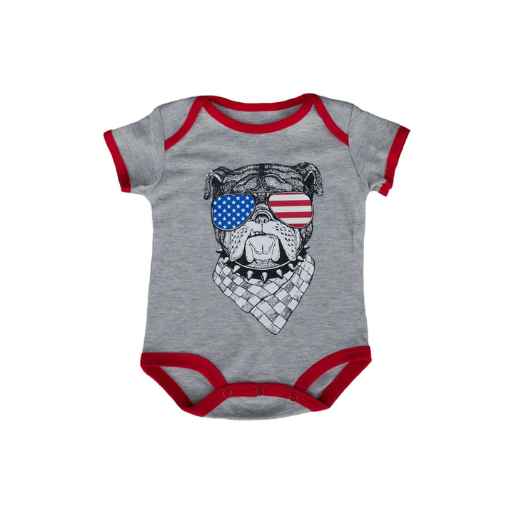 Patriot Bulldog Baby Bodysuit