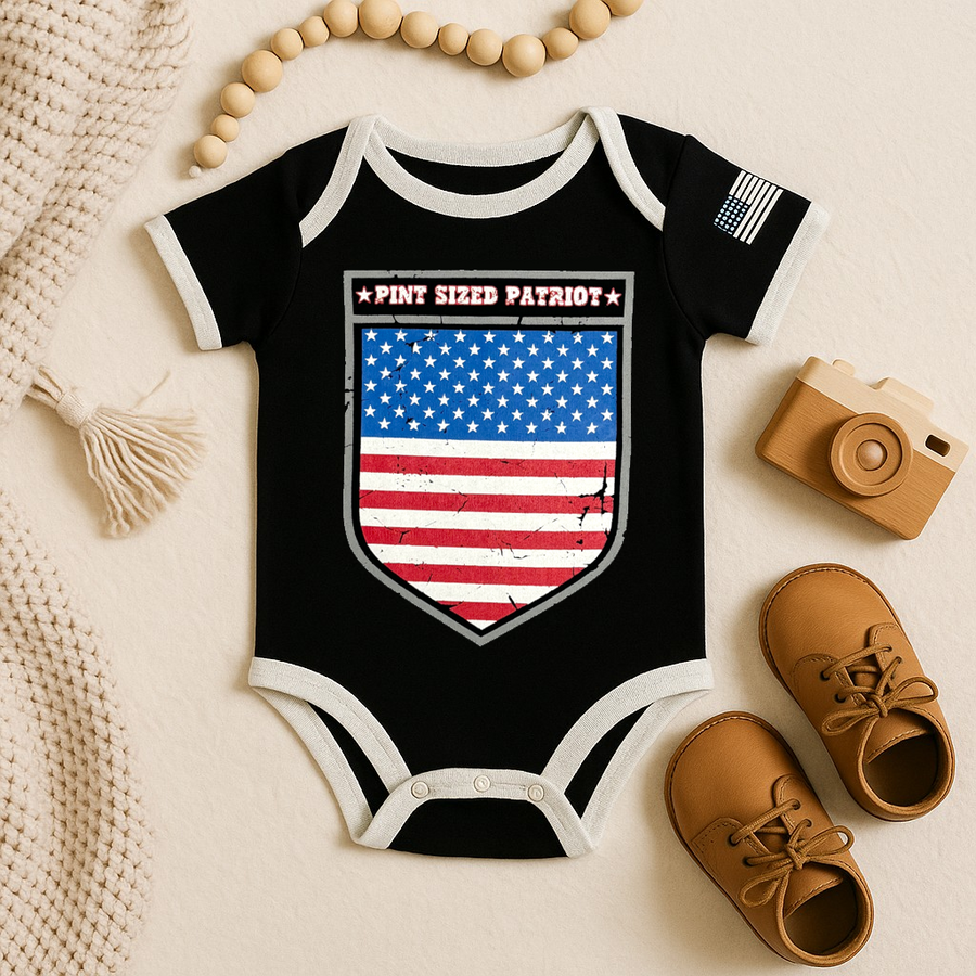 Pint Sized Patriot Baby Bodysuit