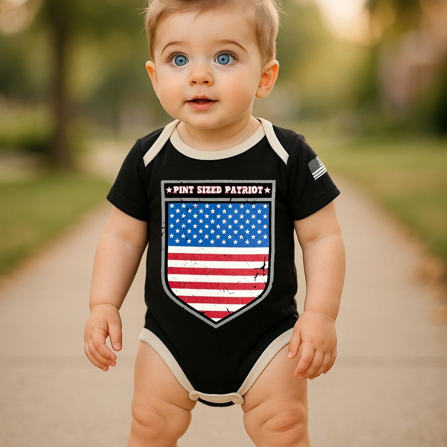 Pint Sized Patriot Baby Bodysuit