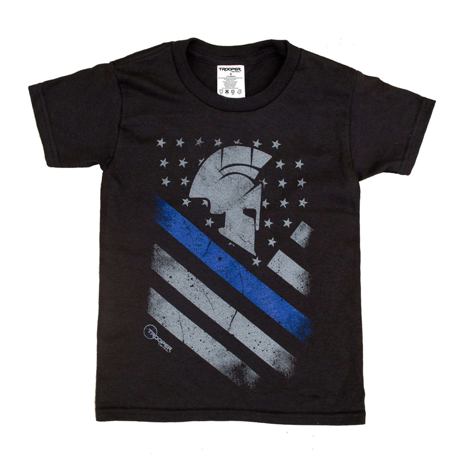 Youth Thin Blue Line Spartan T Shirt