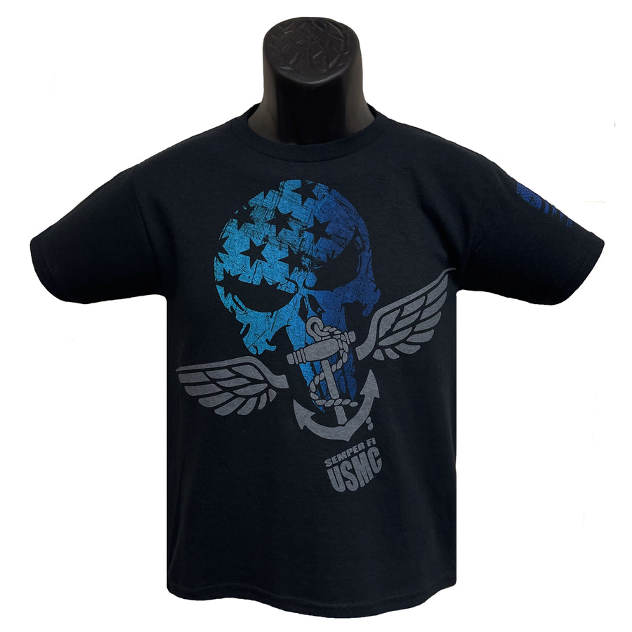 Skull and Anchor USMC Marine Youth T-Shirt