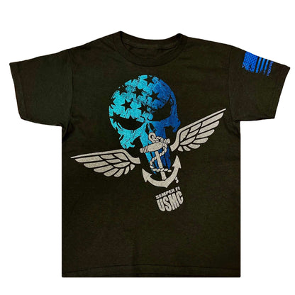 Skull and Anchor Licensed USMC Marine Youth T-Shirt