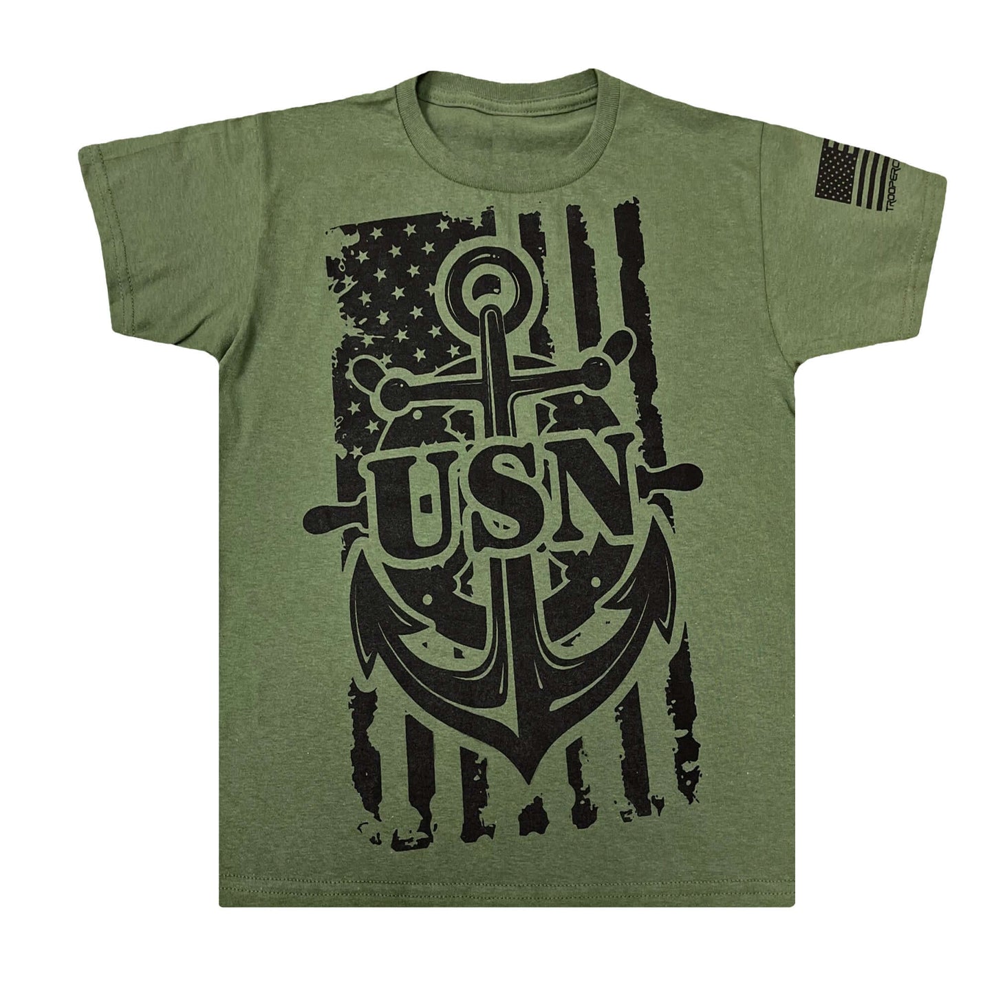Flag and Anchor Licensed USN Youth T-Shirt