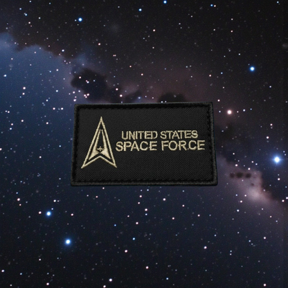 Space Force Patch Black