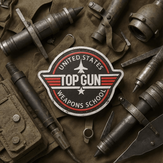Top Gun Fighter Weapons School Black PVC Patch