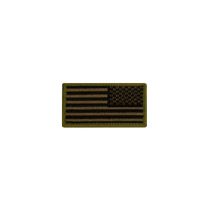 Embroidered Black and Tan Reverse United States Flag Patch
