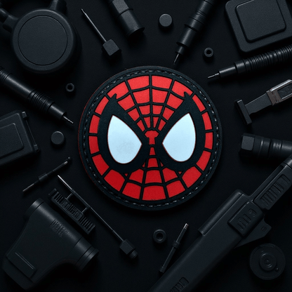 Spiderman Red PVC Patch